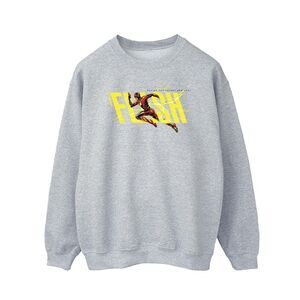DC Comics Mens The Flash Lightning Dash Sweatshirt / Sports Grey